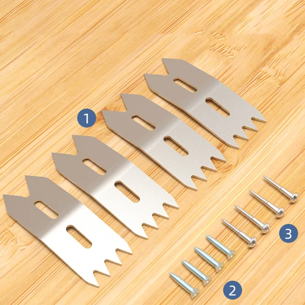 4 Pcs Set for Slab Flattening Mill Woodworking Limit Clamp Set with Self Tapping Screws Accurate Positioning Slab Clamping Dogs