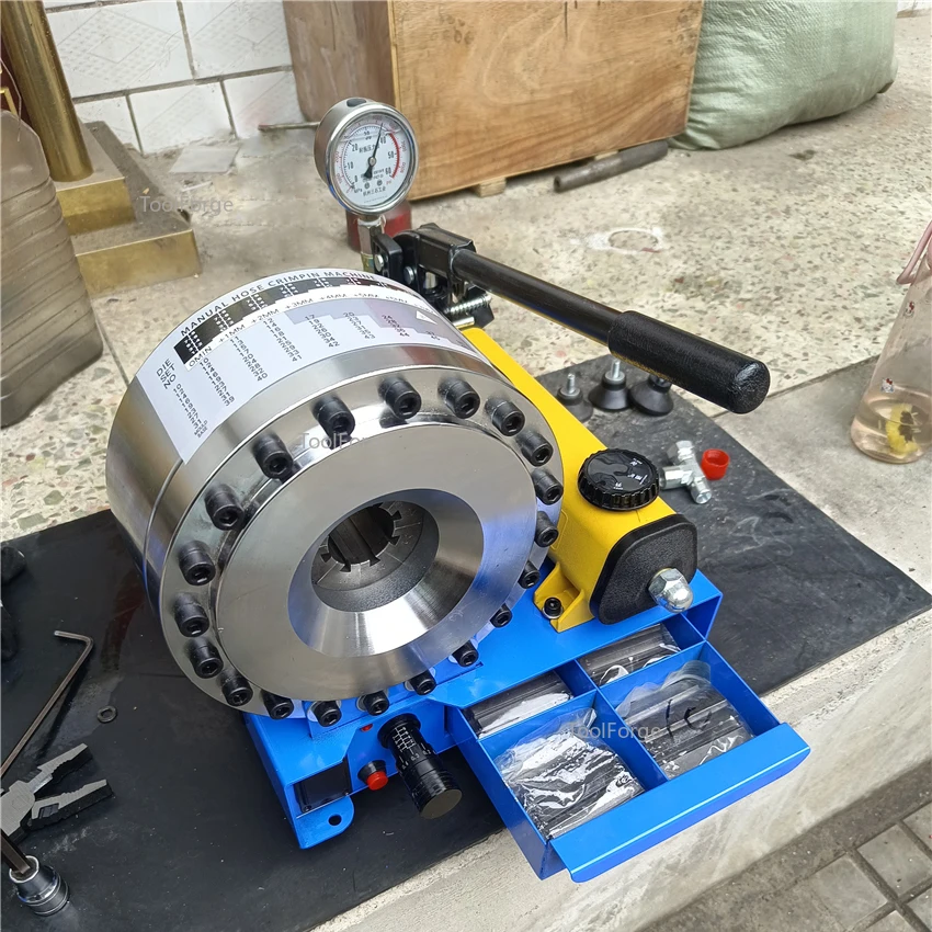 

HB-25 Hydraulic Hose Crimper Machine Manual Shrinking Machine High-pressure Oil Pipe Hydraulic Hose Crimping Machine 35Mpa 50mm