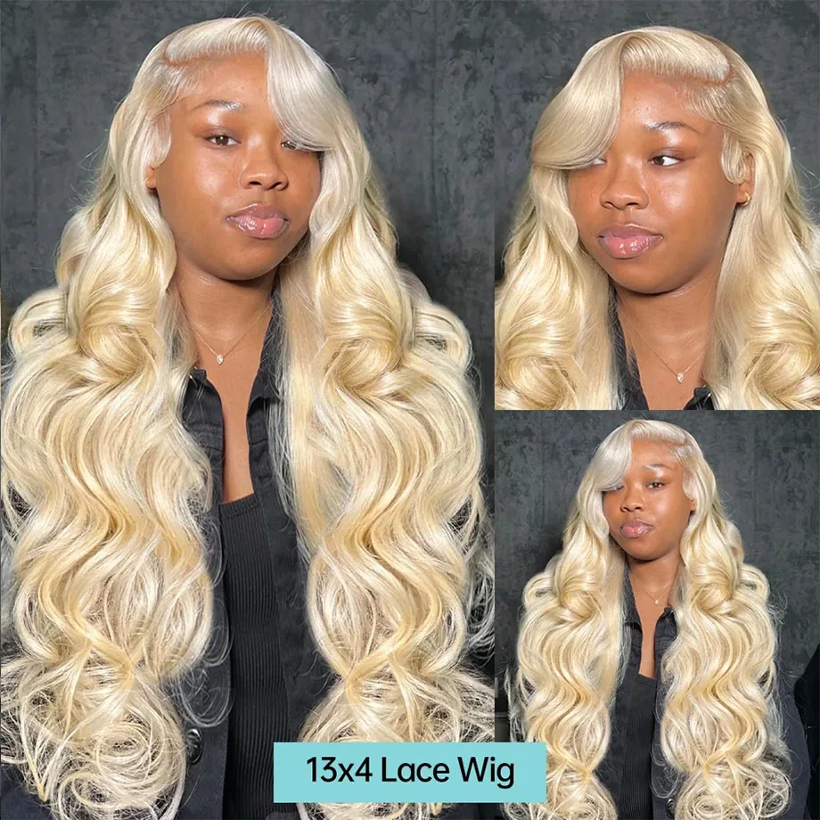 613 Honey Blonde 40 Inch HD Lace Front Wigs 100%13x6 Body Wave Human Hair Quality Curly Frontal Wig For Women Choice 200 Density