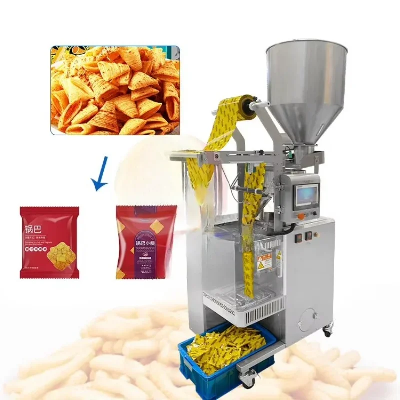 Automatic Vertical Packing Machine Nitrogen Filling Biscuit Packaging Machine Corn Puff Chip Snack Bagging Equipment