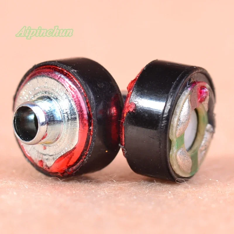 Aipinchun 1Pair 8mm 16ohm DIY Earphone Moving-Coil Headphone Replacement Part Speaker Unit Mega Bass AA0245