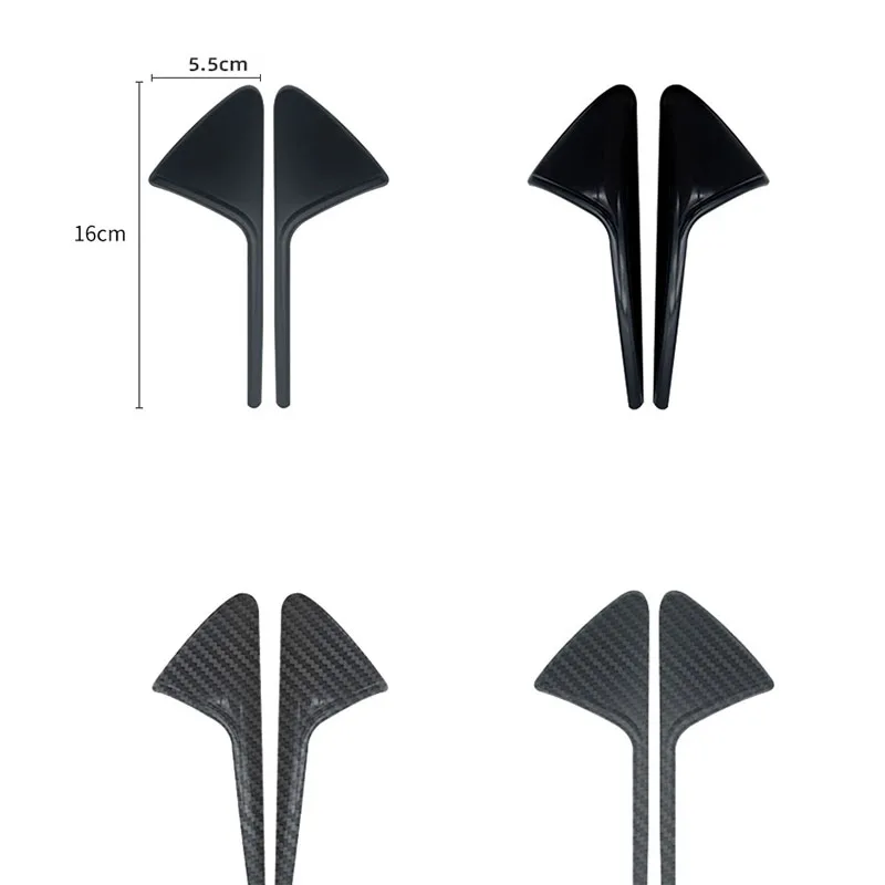 1 paio per Tesla Model 3 Y X S Side Camera copertura di protezione in ABS in fibra di carbonio per Tesla Model 3 Model Y accessori per auto 2017-2022