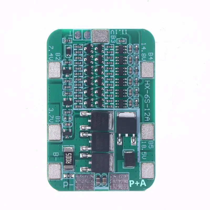 Module PCB de Batteries Li-ion 18650, 6 paquets, pour Kits de bricolage, carte de Protection BMS 6S 15A 24V, 1 pièce
