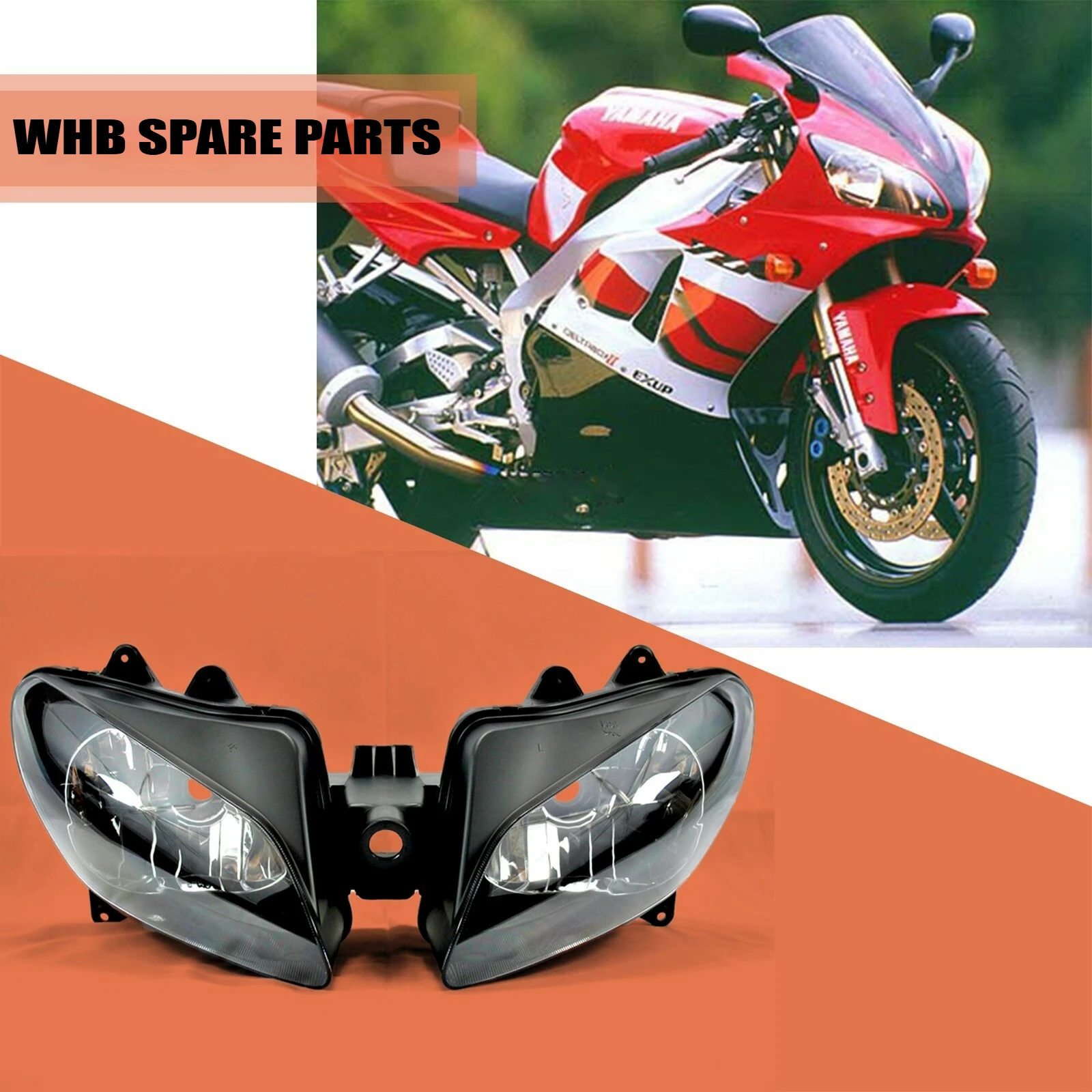 

EU QUALITY Motorcycle Front Headlight Head Lamp Assembly For Yamaha YZF R1 YZF-R1 2000-2001 with fast deliver