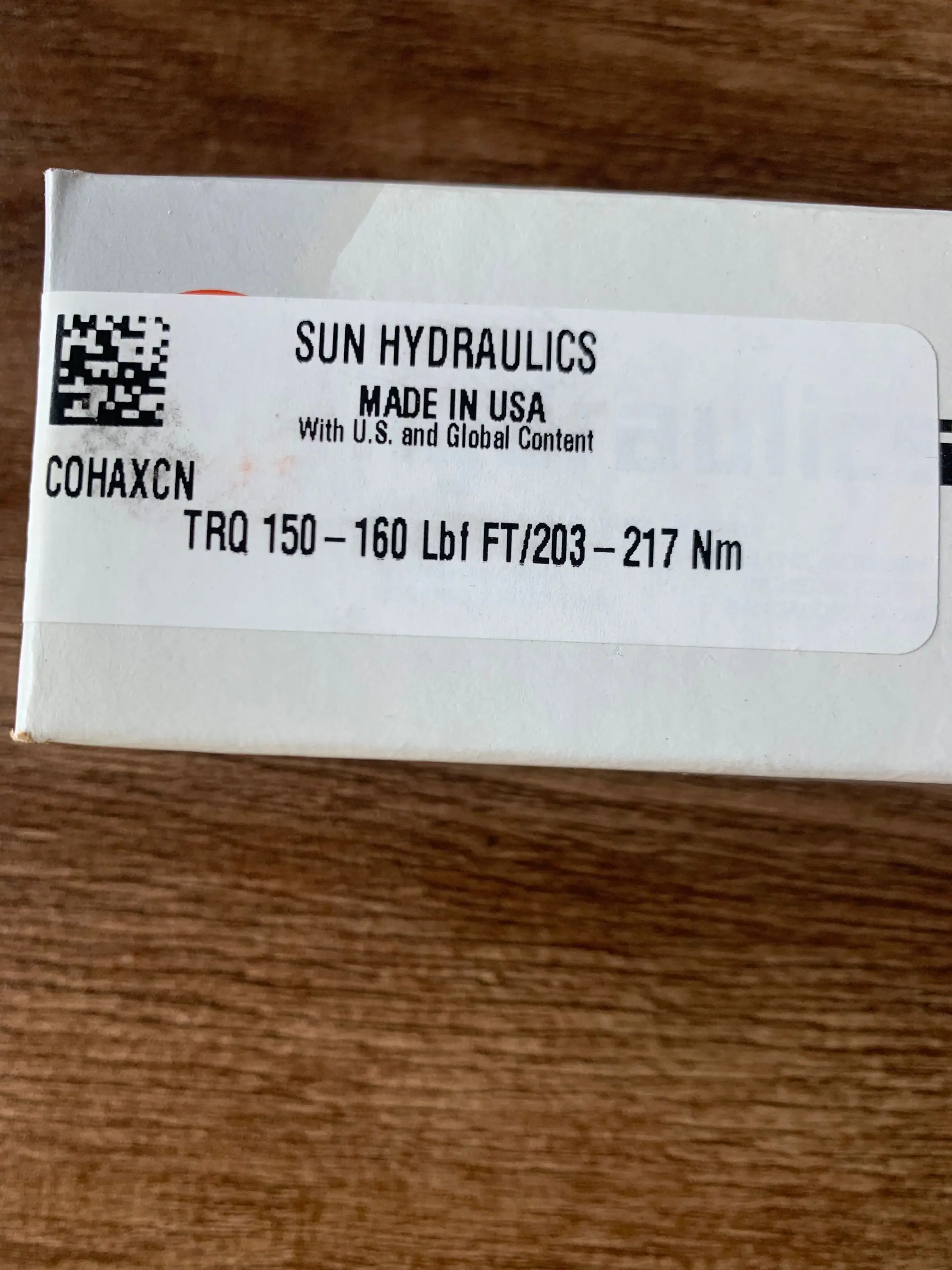 COHA-XCN COHAXCN COHA XCN SUN HYDRAULICS ORIGIN made in USA Pilot-to-close check valve on stock cartridge valve competitive