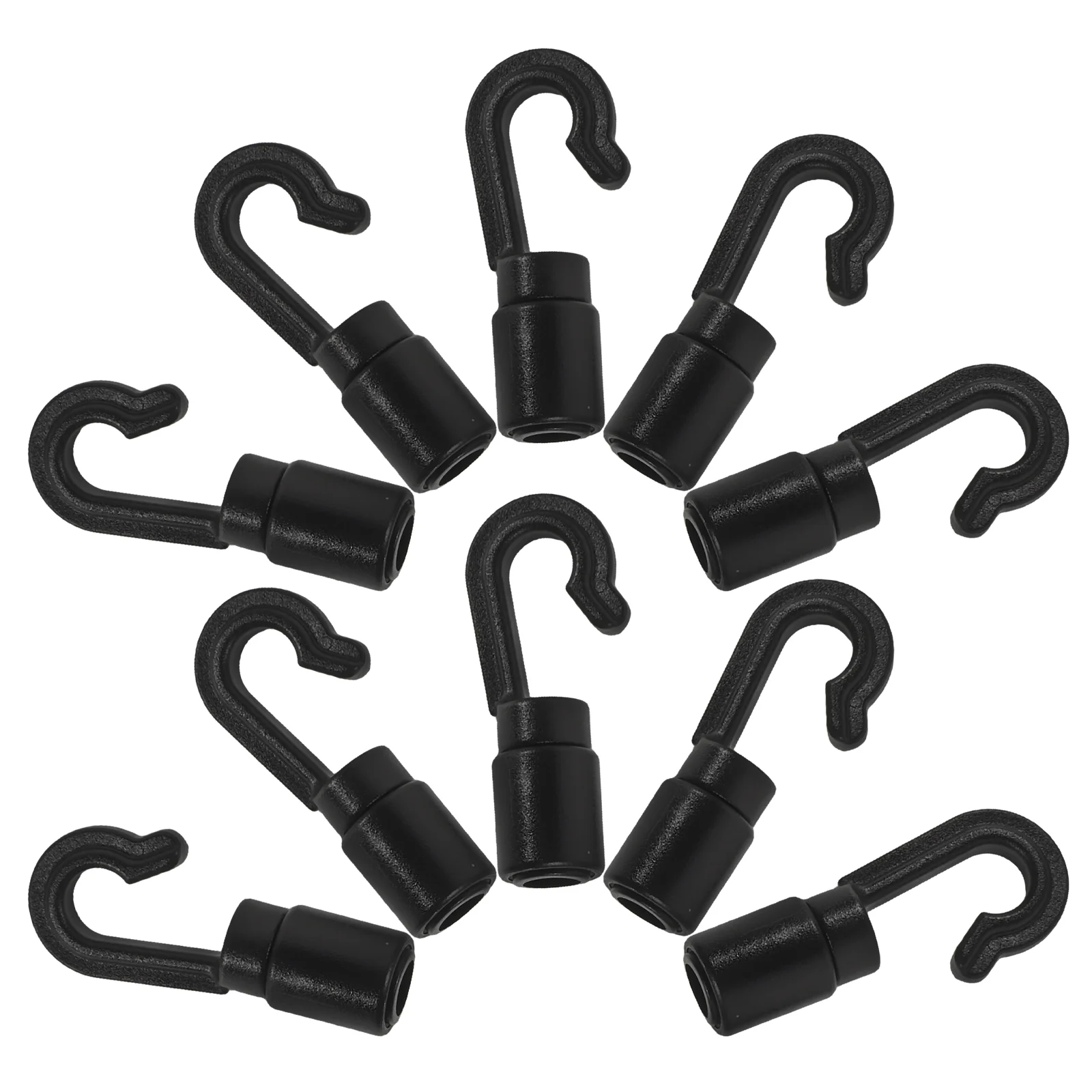 30 Pcs Kayaking Hook Buckle Accessories Carabiner Fixed Hooks J Shape Lashing Bungee Cord Clips Shock for Marine Fishing