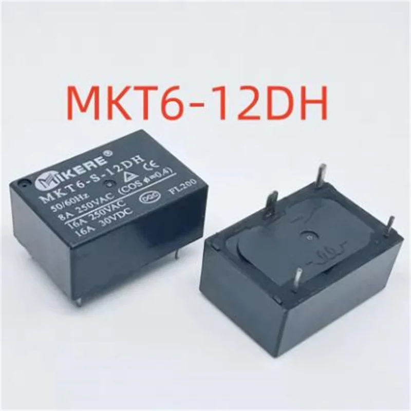 New MKT6-S-05DH ; MKT6-S-09DH ; MKT6-S-12DH ; MKT6-S-24DH ; (7520A-5V/9V/12V24V-16A) Relay 4pins