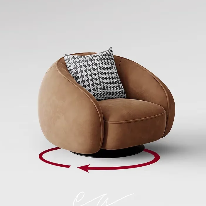 # Modern Comfortable Upholstery Leisure Chair Living Room Fabric With Sponge Filling
