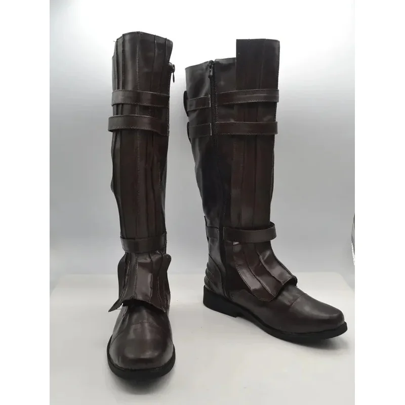 

2025 aaa Darth Vader Anakin Skywalker Cosplay Shoes Brown Boots Custom Made