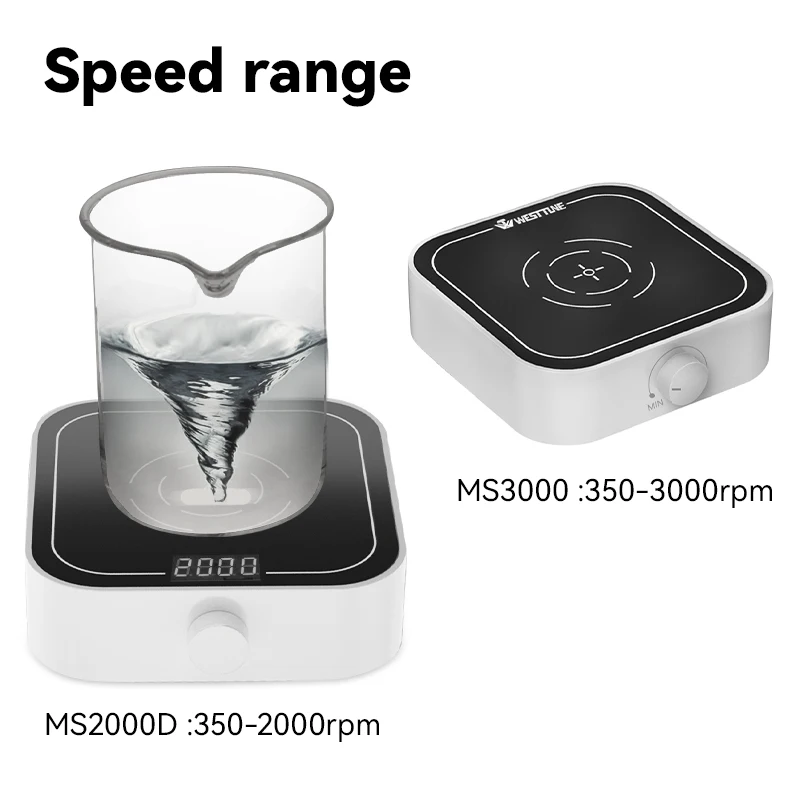 WESTTUNE Mnini Lab Magnetic Stirrer 3000RPM 3L Liquid Magnetic With Stir Bar Liquid Mixer Stirring Equipment For Automatic Lab