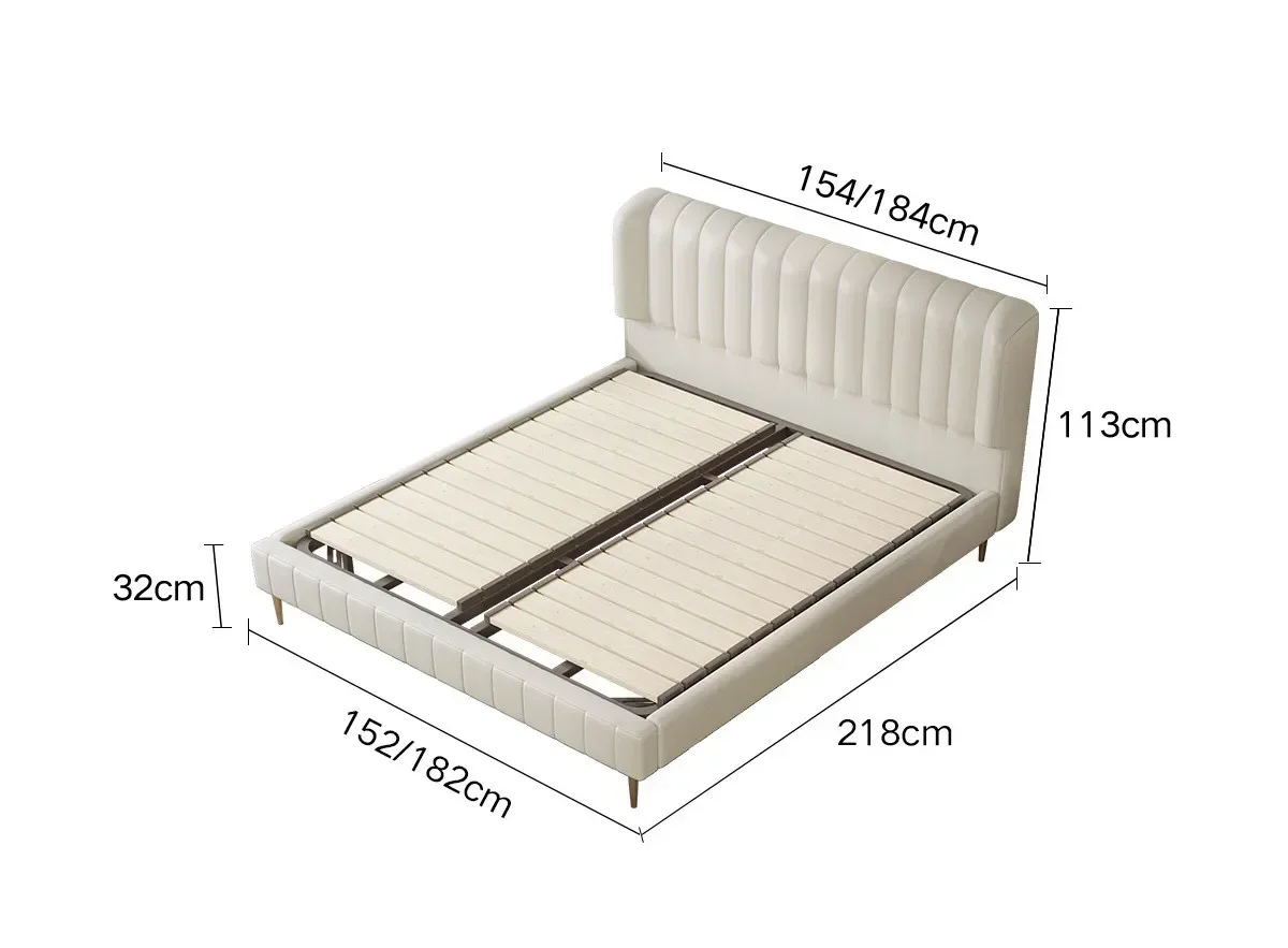 

Soft Bed With Storage White Modern Cloud Frame Wooden King Queen Double Bed Frames