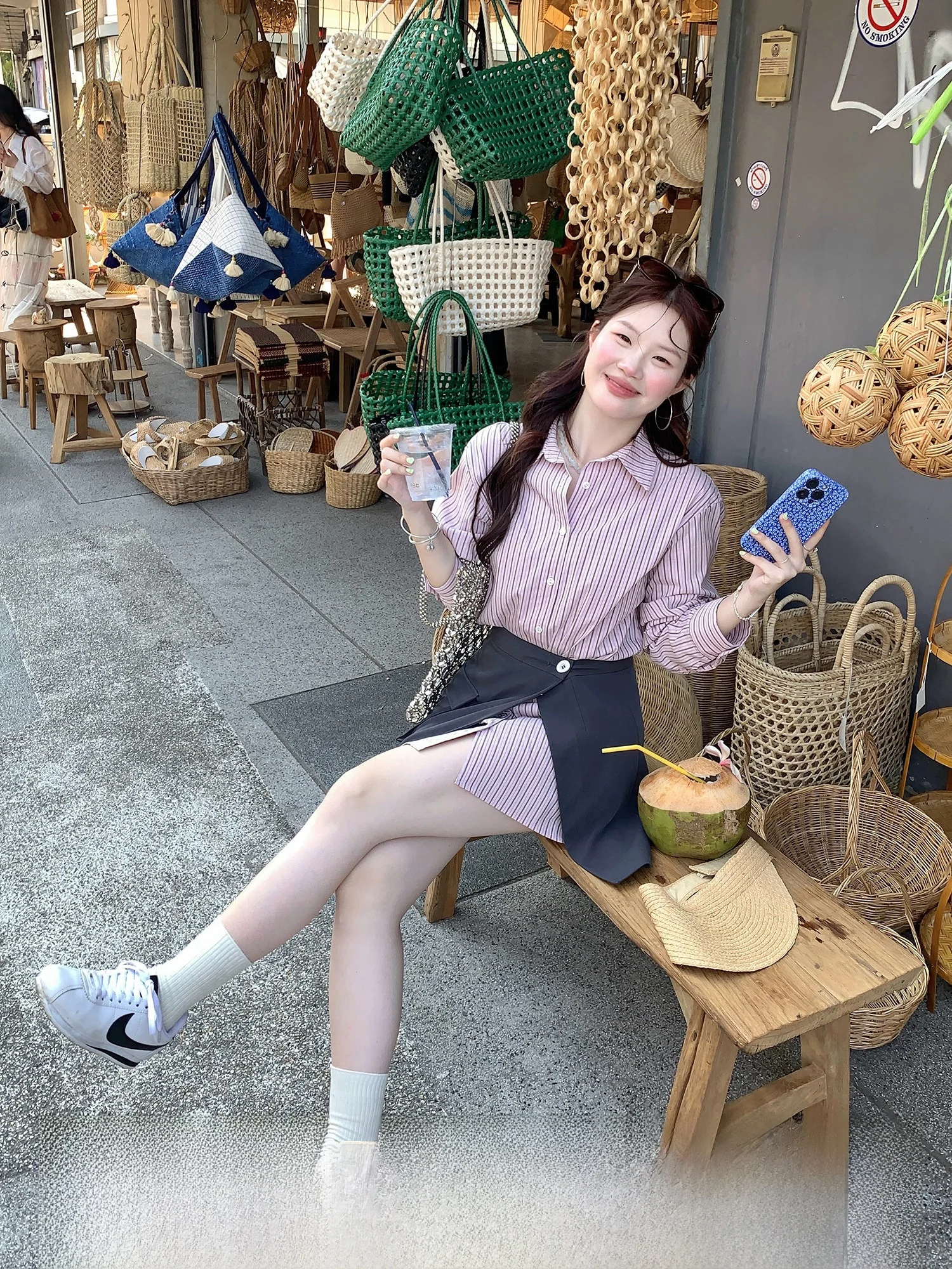 

Повседневный комплект из двух предметов в полоску для женщин: укороченный топ с длинным рукавом и брюки/юбка для весеннего отдыха