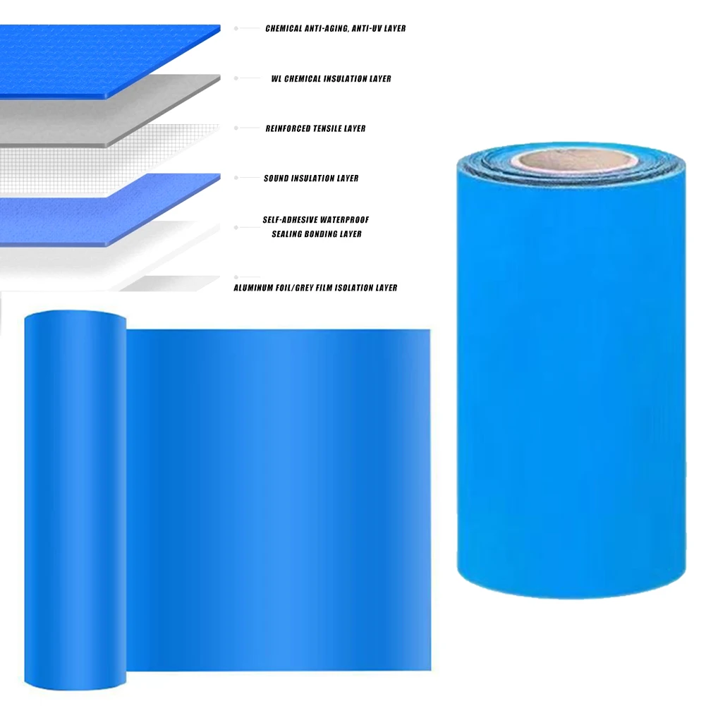 Roof Waterproof Tape Strong Adhesion Heat Insulated Sealing Tape Leakproof Self-Adhesive Tape Anti Crack Fix Tape for Wall Roof