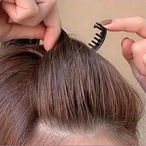 Imagen 2 del producto Pinza de pelo esponjosa Invisible para mujer y niña, pinza de esponja frontal, Base para el cabello, moño esponjoso, estilo de princesa, accesorio para el cabello