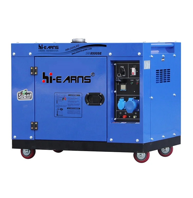 

Hi-earns 6KW 7KVA Silent Type Air-cooled Engine die·sel Generator