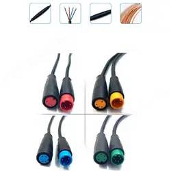 2 3 4 5 6 Pin Electric Bicycle Butt Joint Plug Connector Wiring Line Scooter Brake Cable Signal Connecting Sensor 20CM M20