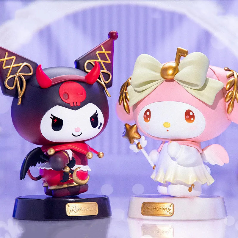 

Экшн-фигурка Sanrio Kuromi My Melody, кавайная аниме фигурка, серия для девочек, модель большого размера, аксессуары, игрушки, подарок на Рождество для девочек