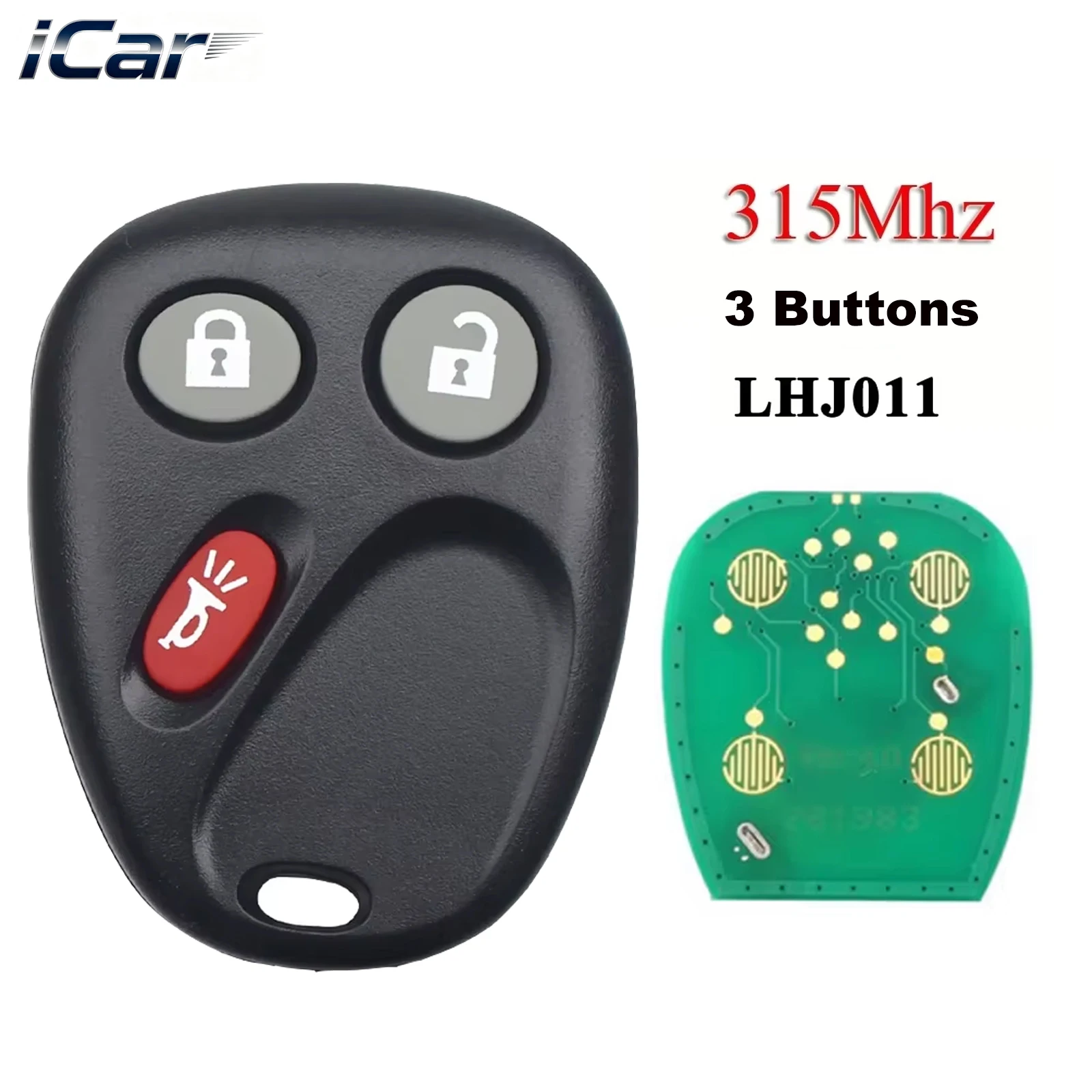 

LHJ011 315Mhz 3 Buttons Remote Key Fit For Hummer H2 Chevrolet Avalanche Cadillac Escalade 2003 2004 2005 2006