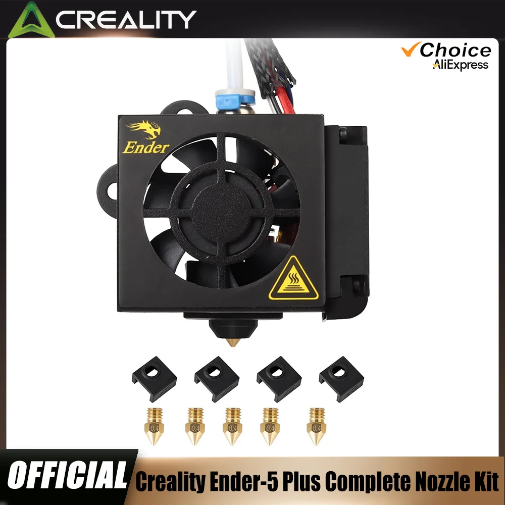 

Creality Ender 5 Plus Full Hotend Kit, Fully Assembled Extruder Hot End Kit with Aluminum Heating Block for Ender 5 plus