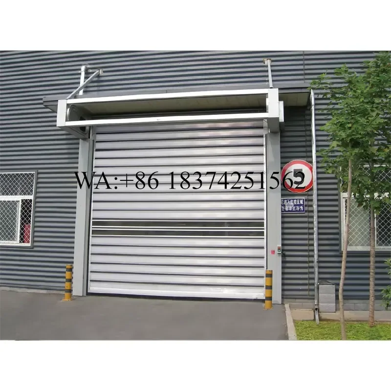 Wmwmnu for Customization High Speed Spiral Roll Up Door Turbine Roller Shutter Door Rolling Up Warehouse Door Aluminium for