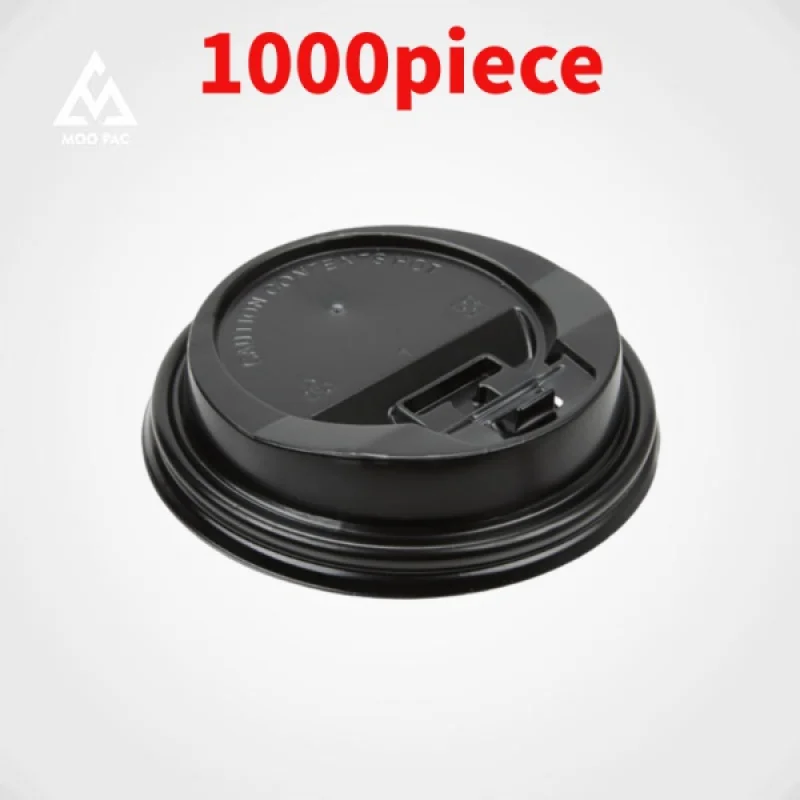 

10 00piece.Custom.Dome Lids 90mm 92mm 98mm Black White Paper Cup Lids Hot Cold Drink