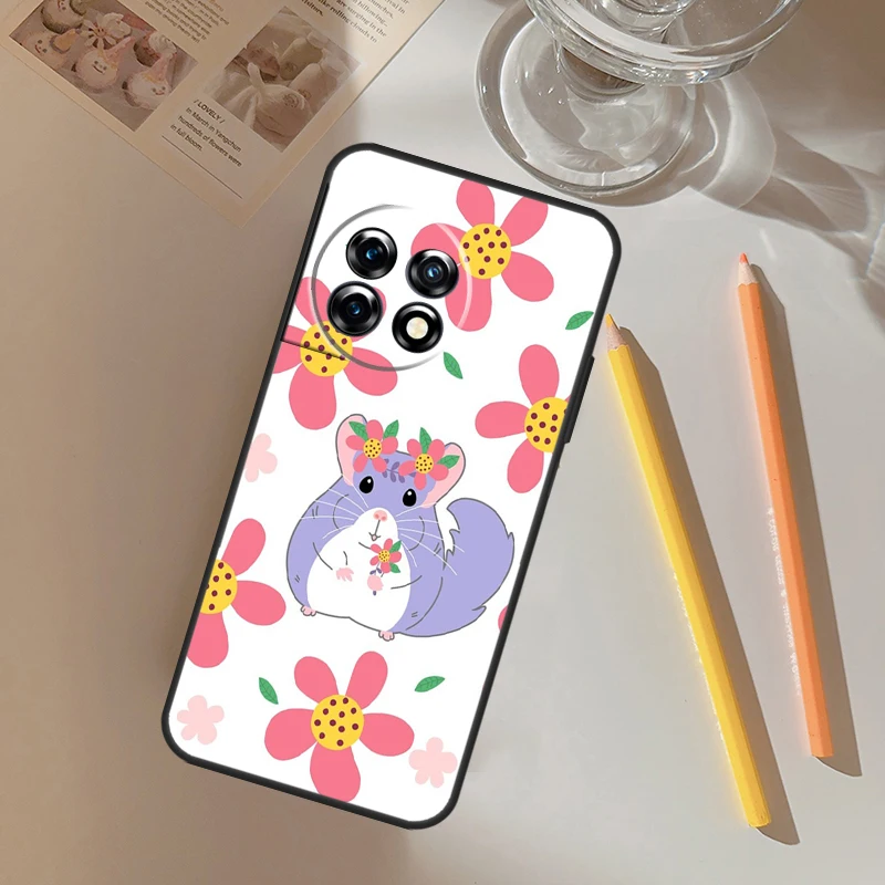 Cute Cartoon Chinchilla Case For Oneplus Nord CE 3 Lite 2 2T N10 N20 N30 OnePlus 11 10 9 Pro 8T 9R 10R 10T Cover