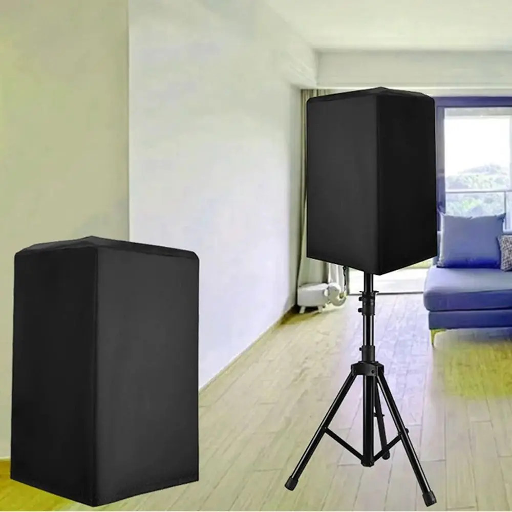 1Pcs Black Speaker Dust Protection Cover Polyester 210D Oxford Cloth UV-Protected Speaker Equipment Cloth Bag Waterproof