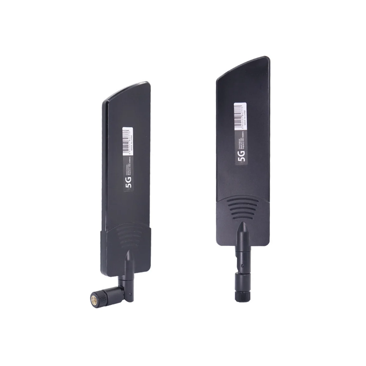 2PCS 5G/3G/4G/GSM Full Band Glue Stick Omni Wireless Smart Meter Router Module Gain 40DBi Antenna, Black SMA Male