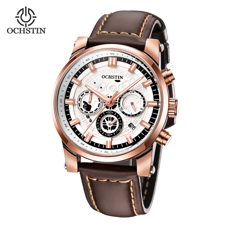 Ochstin 2024 남성용 방수 쿼츠 시계, 다기능 쿼츠 무브먼트, 야광 시계, 새로운 패션