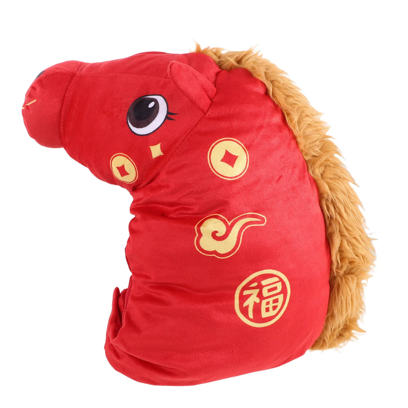 Gorro de cabeza para el Año Nuevo Chino 2026, Año del Caballo, Máscara de Fiesta de Disfraces, Tocado de Animal, Disfraz con Temática de Granja