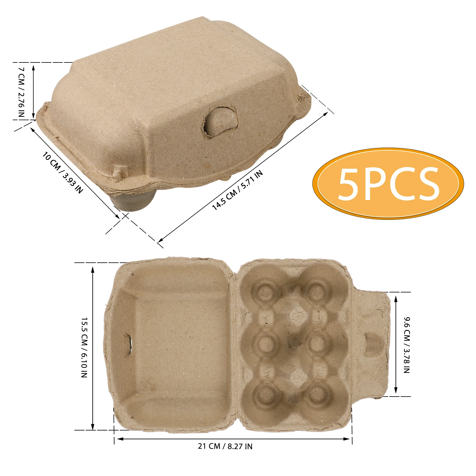 5 pz 6 griglia porta uova pasta di carta scatole per uova vassoi per uova contenitori attrezzature per allevamento di polli organizzatore da cucina