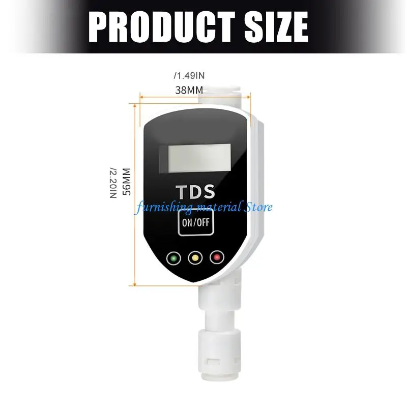 Y5GD Embedded Inlines Water Quality Meter with 3 Color LED Indicators for Home & Commercial Water Purification Systems