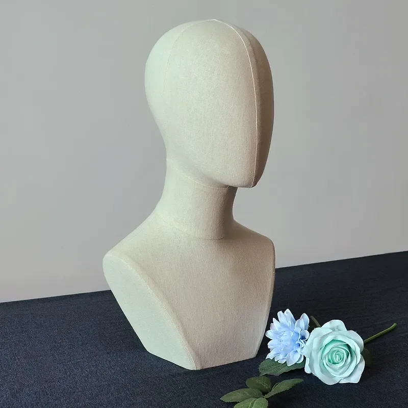 Mannequin Head Display Stand for Hats Scarves Jewelry Wigs Cloth Model Prop for Clothing Store Showcase Accessories
