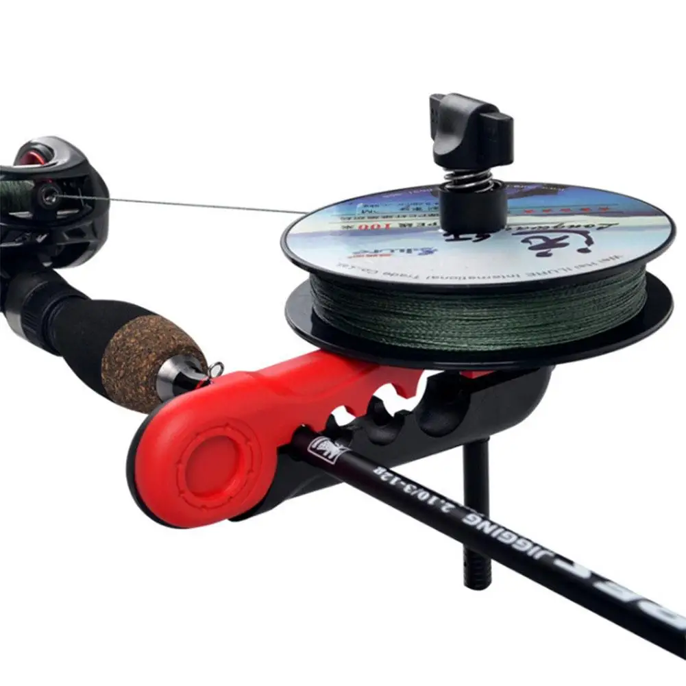 Tragbarer Angelschnur-Aufwickler, Spulenhalter, Spulenmaschine für Spinnrollen und Baitcasting-Rollen, Angelausrüstung – Detail 2