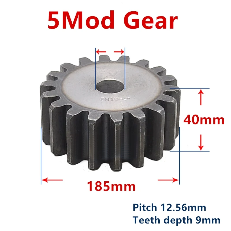 

Spur gear 5M35 teeth module 5M teeth number 35 spur gear 5 mod 35T spur gear 1mod-6Mod gear Rack