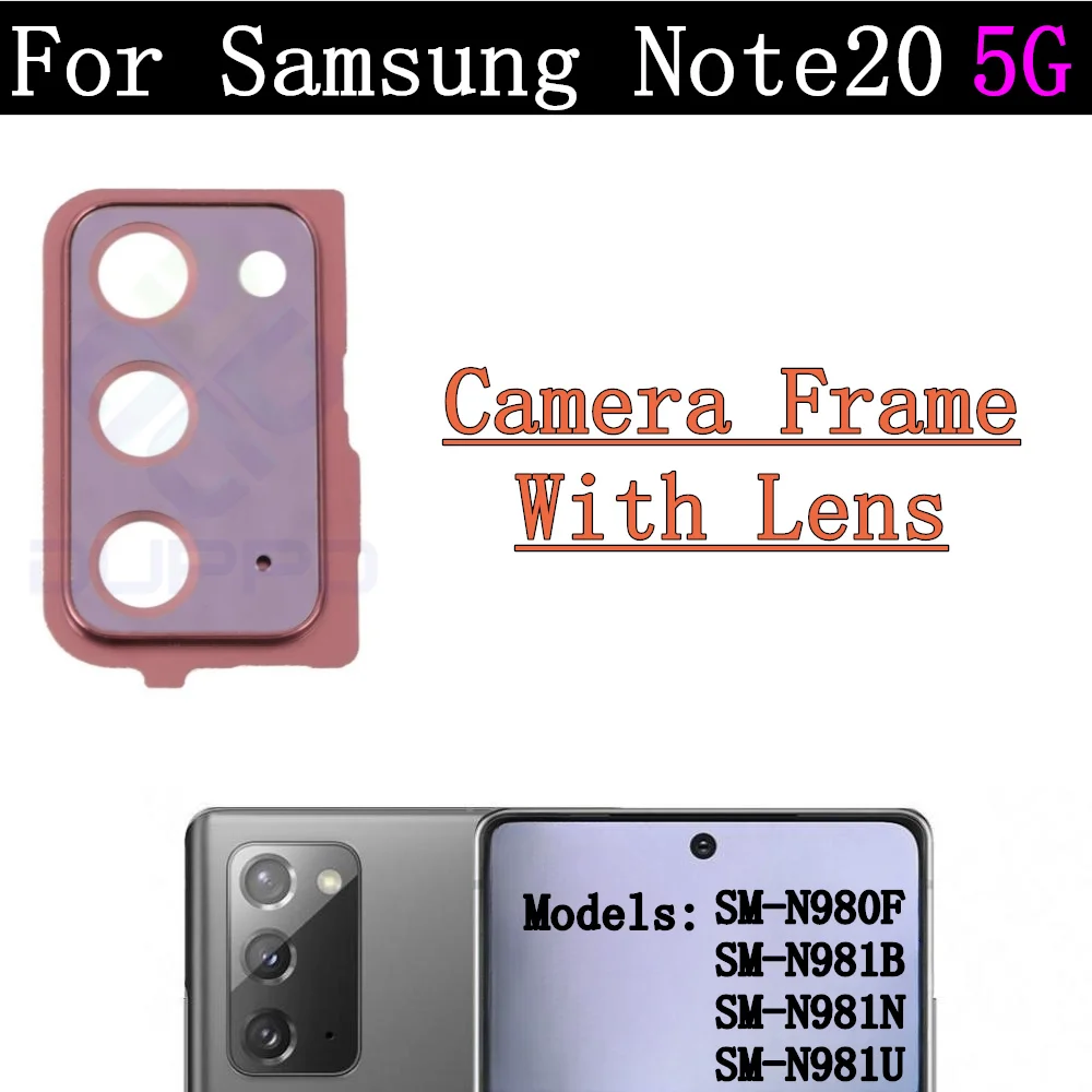 Main Rear Back Camera Lens Cover Frame For Samsung Galaxy Note20 5G N980F N981U N981N N981B Front Camera Flex Cable