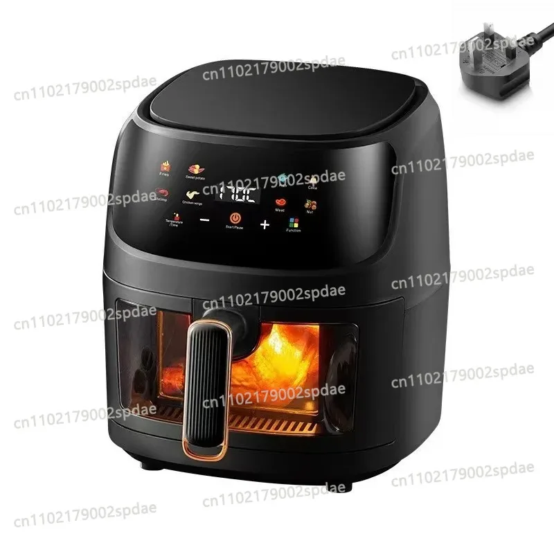 Smart Color Touch Screen Air Fryer With Visual Viewing Window Multi Function Household Home Cooking Fryer