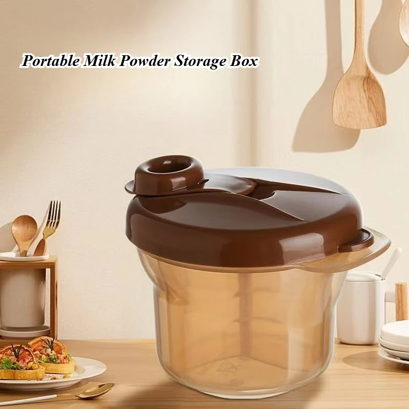 

Контейнер для хранения детских принадлежностей с вращающимся механизмом, легко моется, дозатор для молочной смеси для организованного кормления, портативный контейнер для порционного хранения