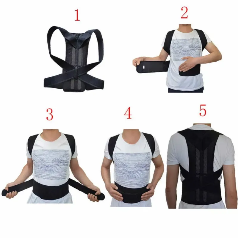 Back Support Posture Corrector for Men & Women Brace Trainer Providing Pain Relief Neck Back Shoulder Posture Spine Corrector