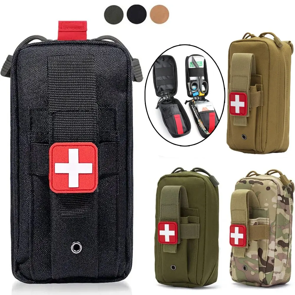 Kit di pronto soccorso Medical EDC Pouch Tactical Outdoor Medical Bag laccio emostatico forbici marsupio Tactical Survival Bag