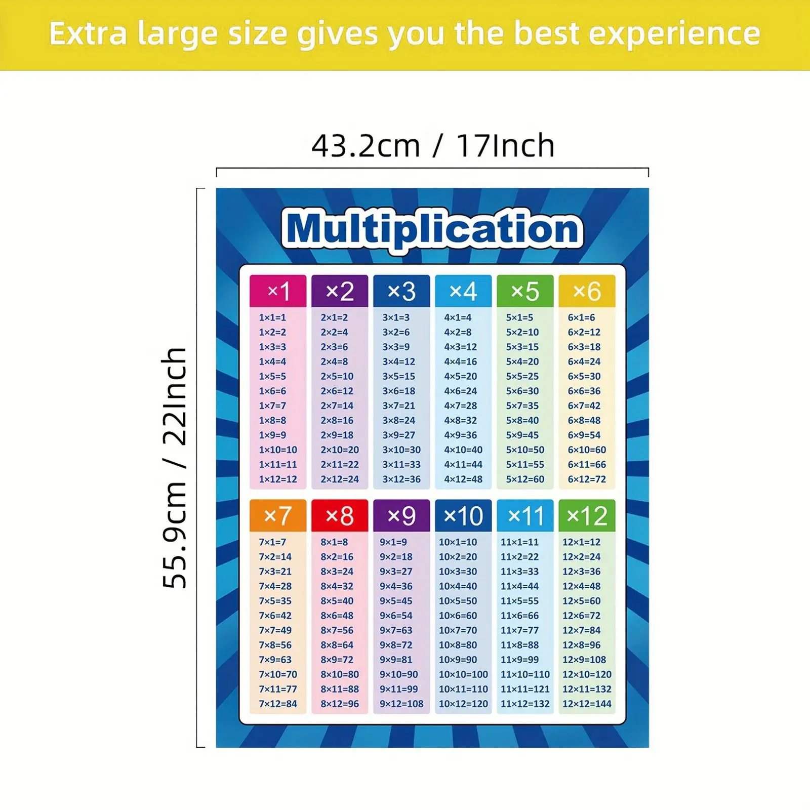 

4 шт., Детские постеры для математики