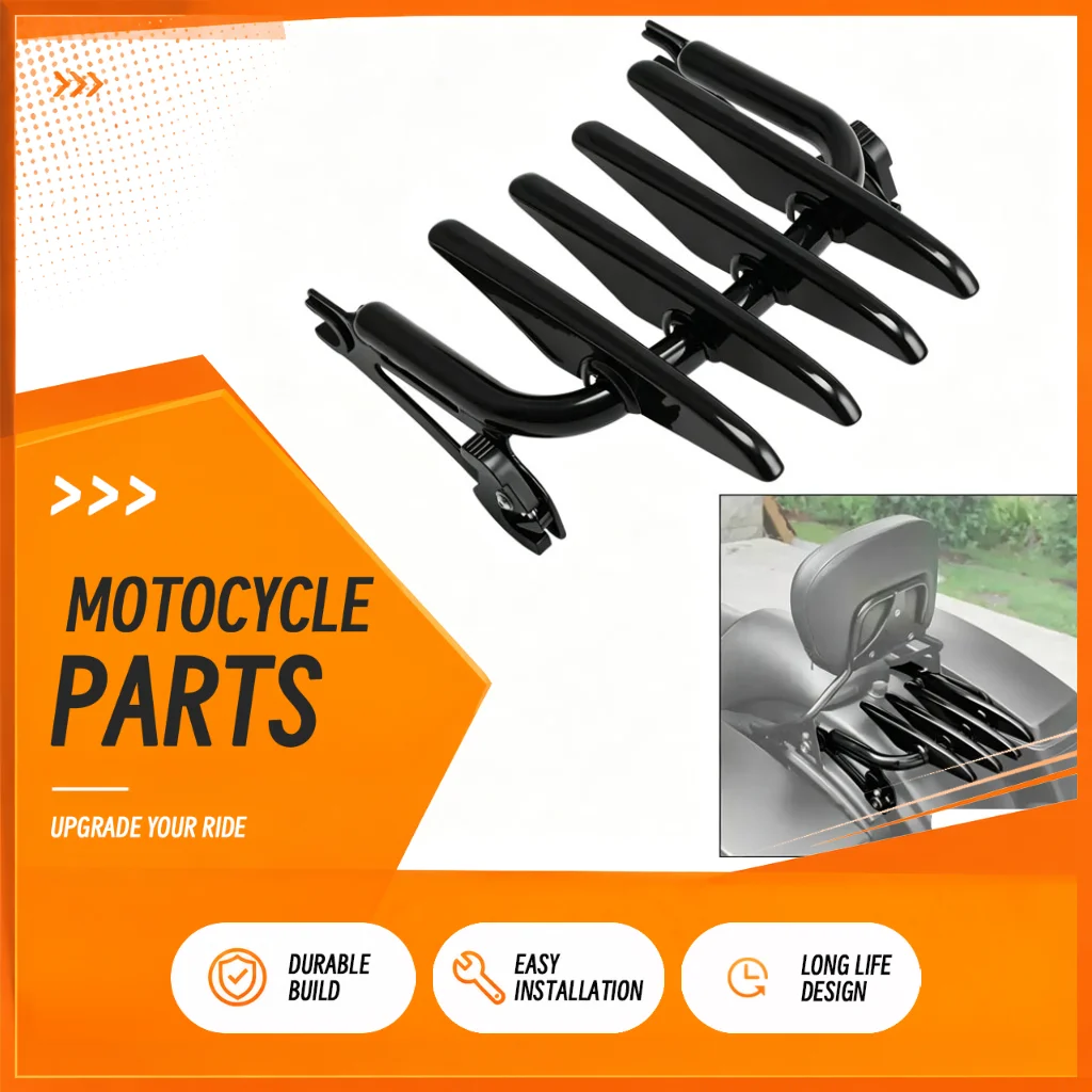 Detachable Stealth Luggage Rack For Harley Touring 2009-2025 Street Electra Glide Road King Special Ultra Limited