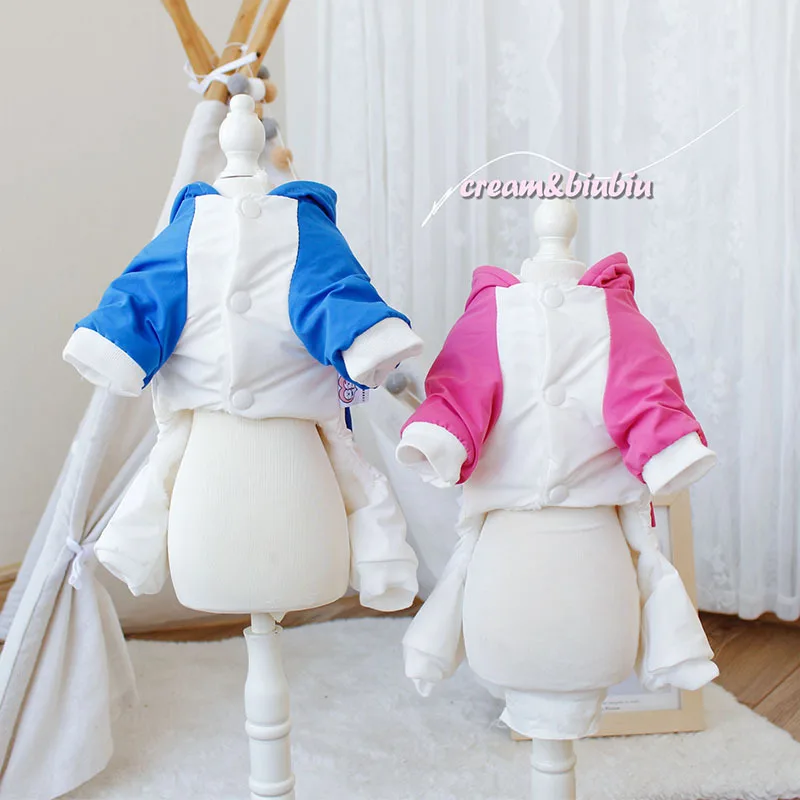 Dog Pet Clothing Jumpsuits Outdoor Jacket for Dogs Clothes Cat Small Cute Winter Waem Velvet Fashion Boy Yorkshire Accessories image 2