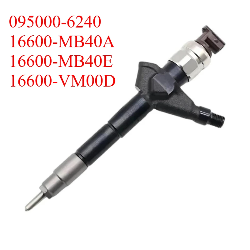 Conjunto de Inyectores de Combustible Diésel 095000-6240 16600-MB40A 16600-MB40E 16600-VM00D para Nissan NP300 CABSTAR
