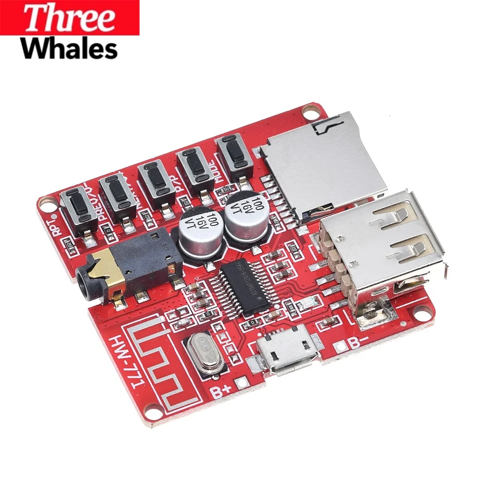 TRH New Bluetooth decoder board MP3 lossless car speaker amplifier modified Bluetooth 4.1 circuit board
