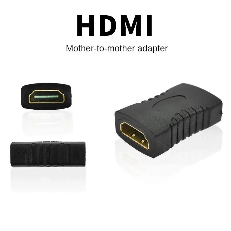 Kompatybilny z HDMI żeński na żeński 1080P 4K przedłużacz adapter złącza kabel adaptera Plug and Play konwerter do notebooka HDTV