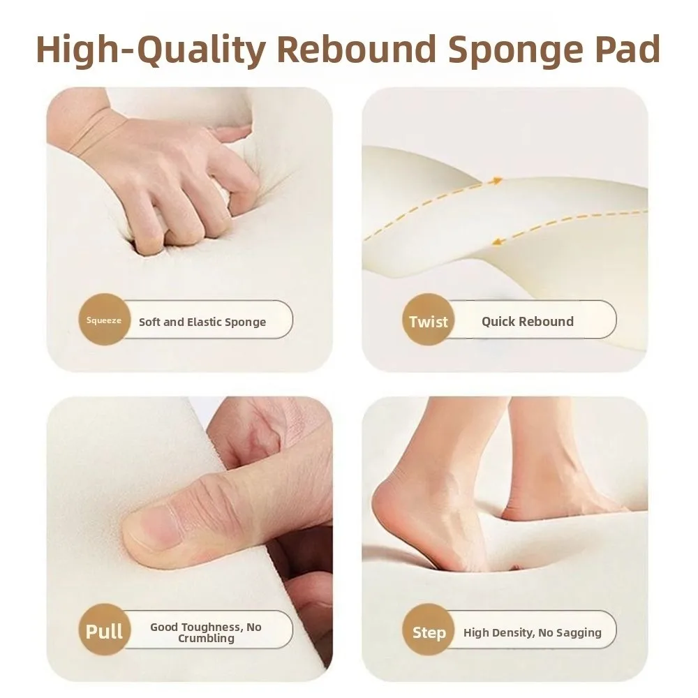 New 5cm Thick Seat Cushion Fast Rebound Ultra Soft Office Chair Pad Breathable High Density Sponge Car Seat Pad for Long Sitting