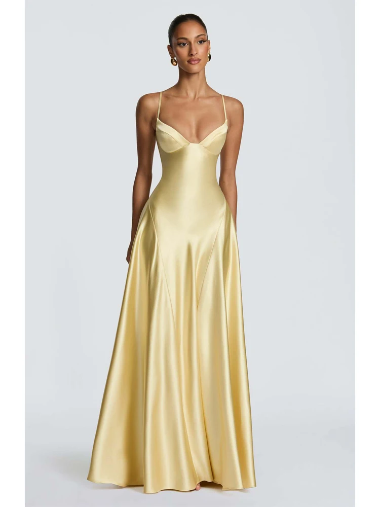 Elegante cachecol colarinho plissado estilingue vestido feminino sexy sólido sem mangas fora do ombro magro maxi vestidos 2026 senhora vestido de festa de noite