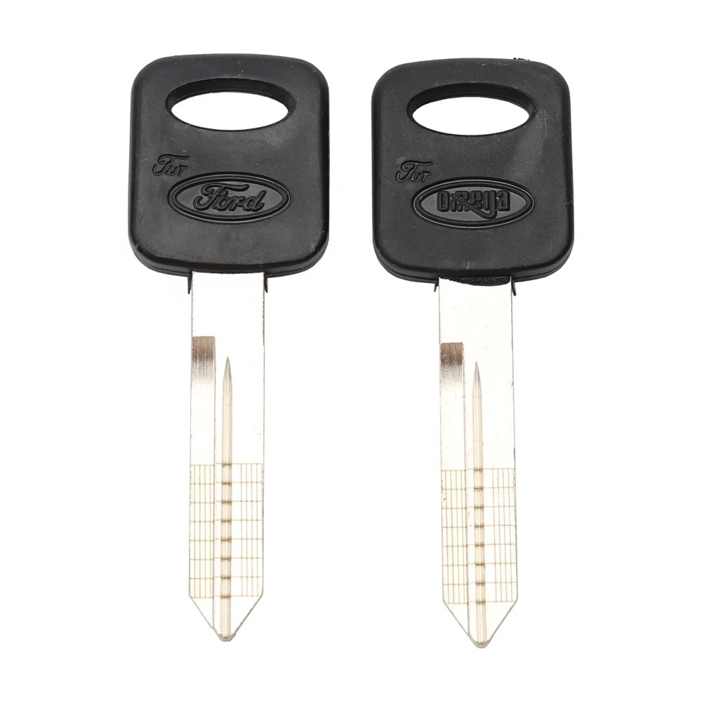 Car blank Key with Graduation Scale Lineation Flat Milling Shear Gear for Ford Scale Key Shear Gear Blank Plastic handle FO38