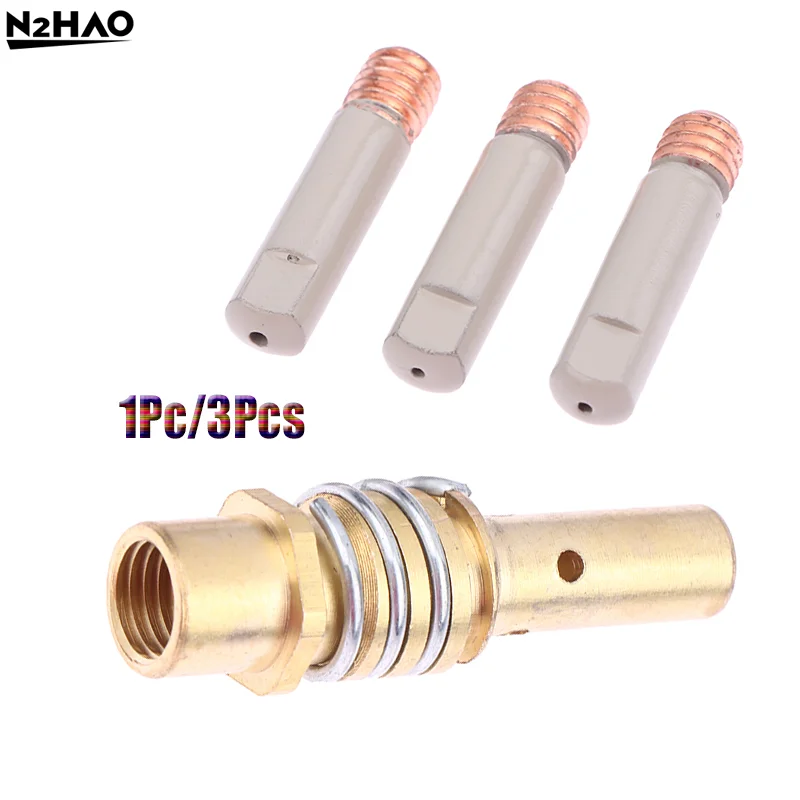 1/3Pcs 15AK Coating Protection Nozzle 0.8/1.0/1.2MM Contact Tips Non-stick Welding Accessories Slag European Airless Nozzle